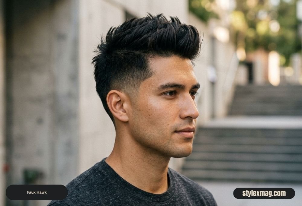 38 Best Hairstyles for Men with Straight Hair in 2026 5 Faux Hawk