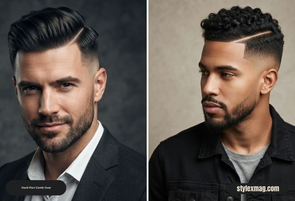 Classic Comb Over Haircut: 35 Timeless Styles for Men in 2026 23 Hard-Part Comb Over