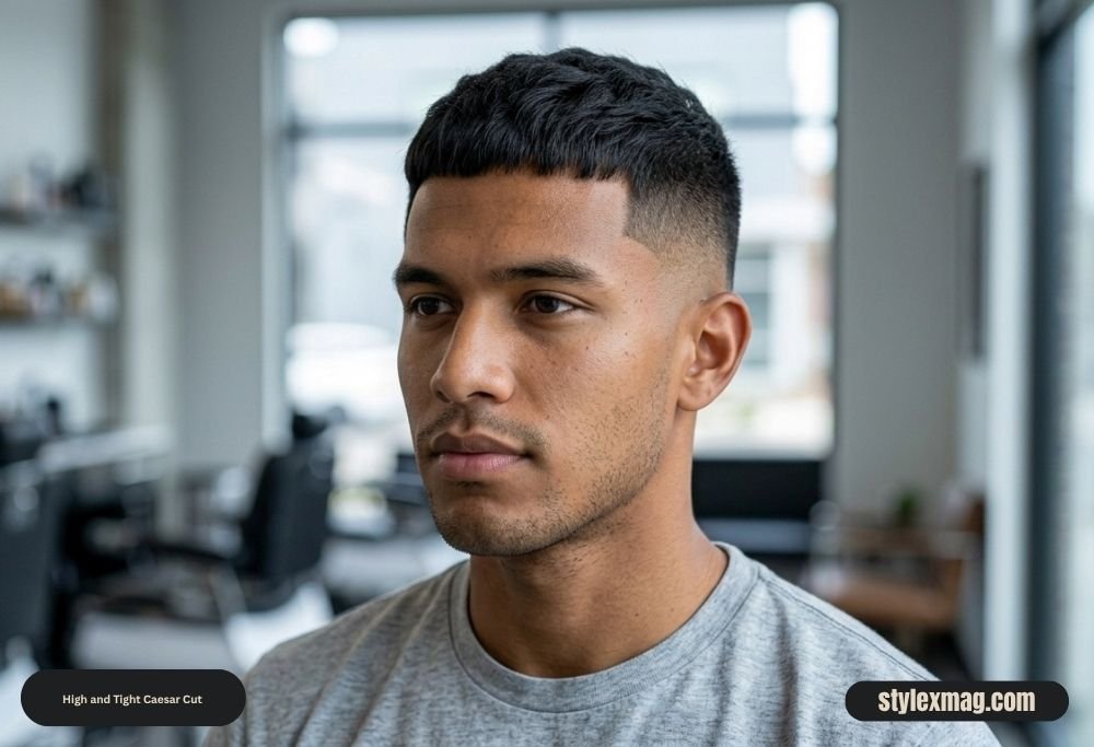 55 Best High and Tight Haircuts for Men in 2026 18 High and Tight Caesar Cut
