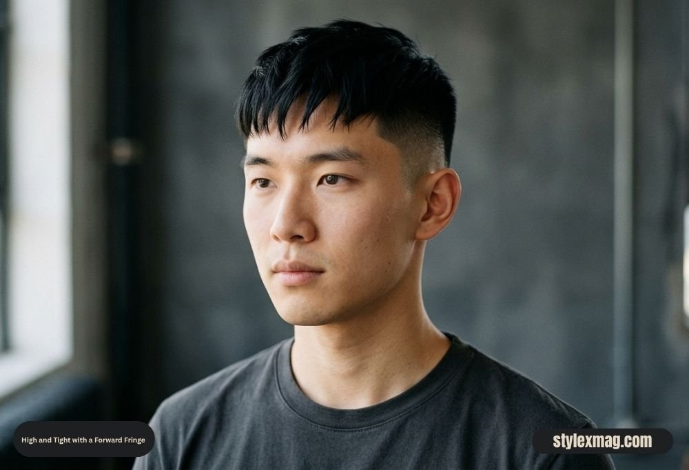 55 Best High and Tight Haircuts for Men in 2026 30 High and Tight with a Forward Fringe