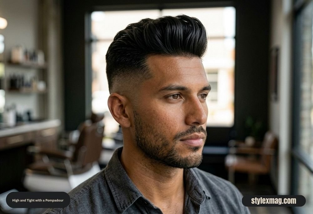 55 Best High and Tight Haircuts for Men in 2026 20 High and Tight with a Pompadour