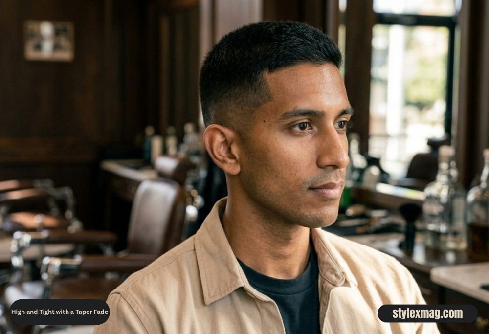 55 Best High and Tight Haircuts for Men in 2026 12 High and Tight with a Taper Fade