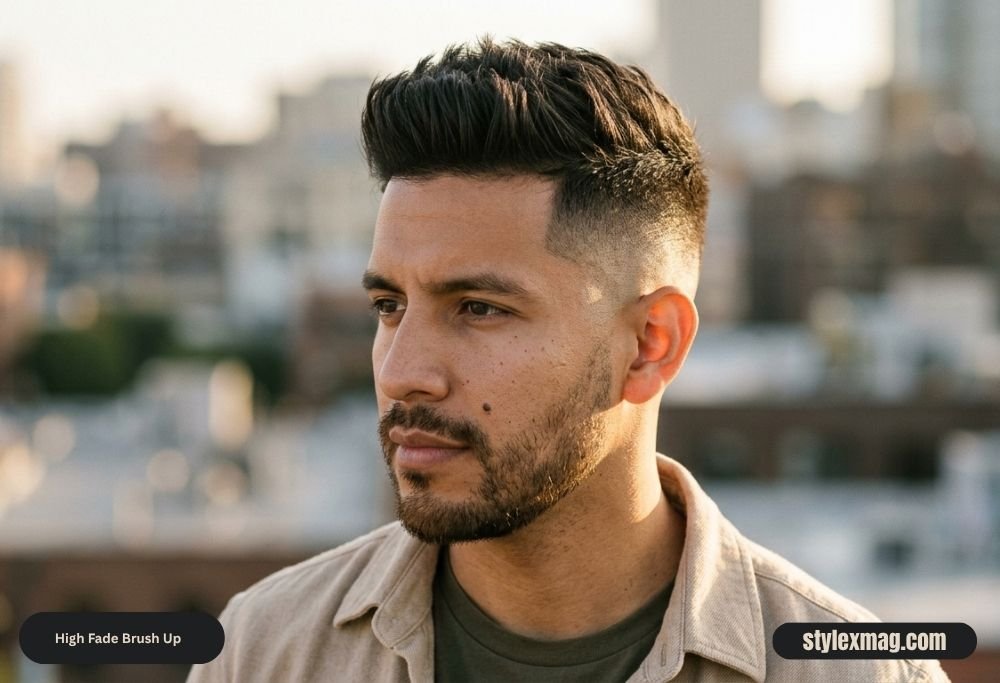 39 Best High Fade Haircut Styles for Men in 2026 26 High Fade Brush Up