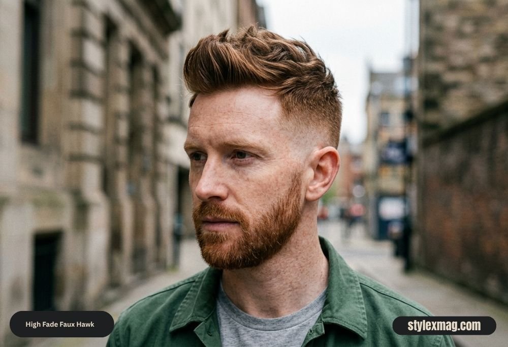 39 Best High Fade Haircut Styles for Men in 2026 24 High Fade Faux Hawk