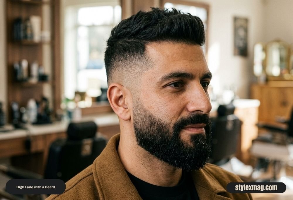39 Best High Fade Haircut Styles for Men in 2026 38 High Fade with a Beard