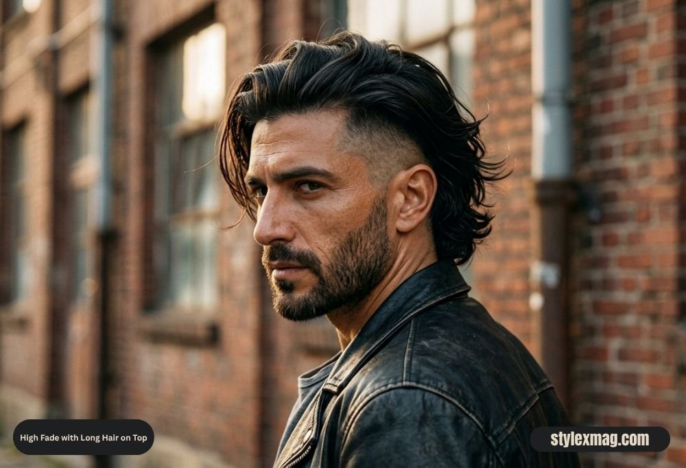 39 Best High Fade Haircut Styles for Men in 2026 29 High Fade with Long Hair on Top