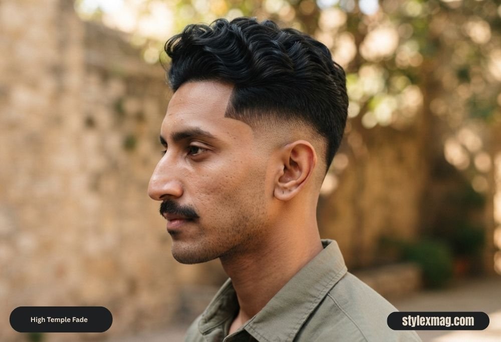 39 Best High Fade Haircut Styles for Men in 2026 7 High Temple Fade