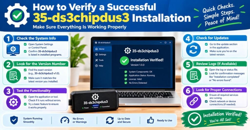 How to Install 35-ds3chipdus3: A Complete Step-by-Step Guide for Beginners 4 How to Verify a Successful 35-ds3chipdus3 Installation