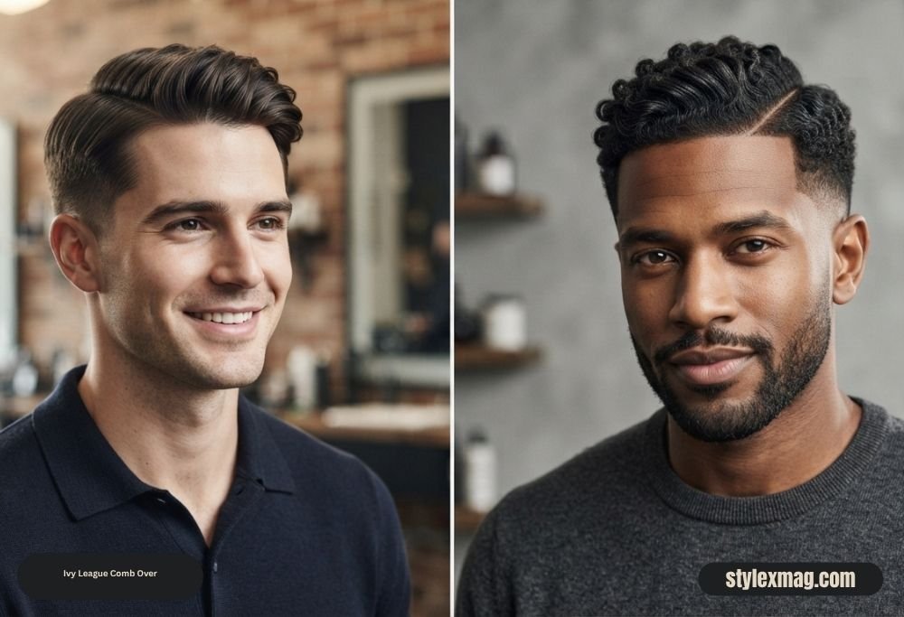 Classic Comb Over Haircut: 35 Timeless Styles for Men in 2026 12 Ivy League Comb Over