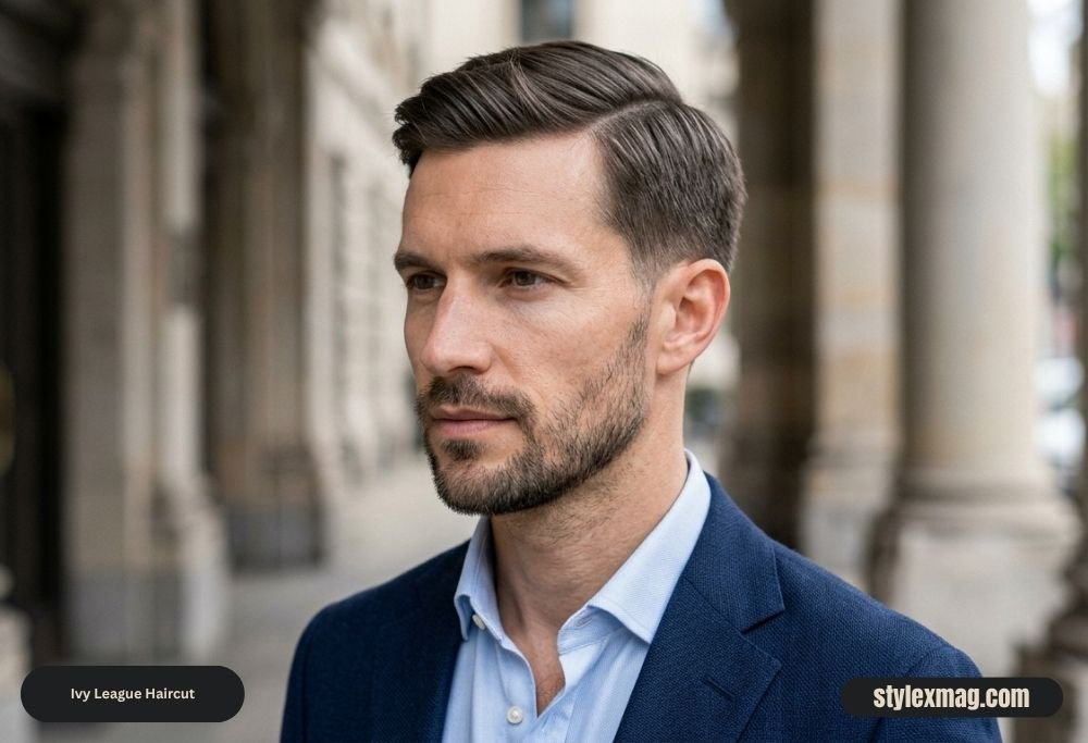 38 Best Hairstyles for Men with Straight Hair in 2026 10 Ivy League Haircut