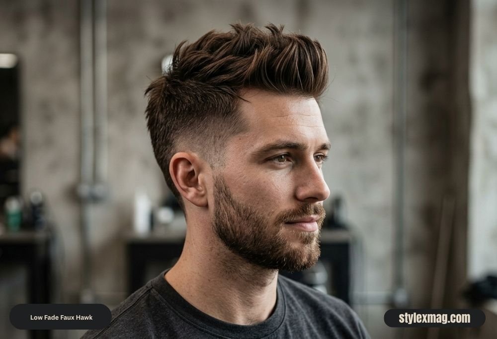 39 Best Low Fade Haircuts for Men in 2026 26 Low Fade Faux Hawk