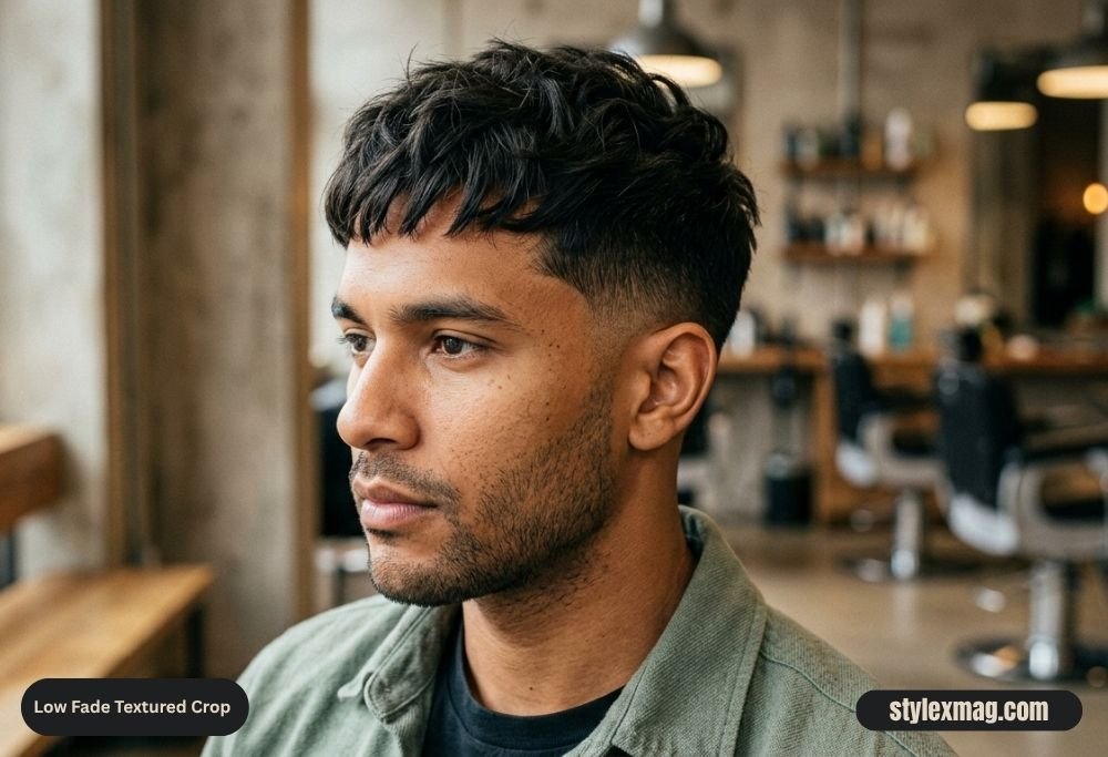 39 Best Low Fade Haircuts for Men in 2026 13 Low Fade Textured Crop