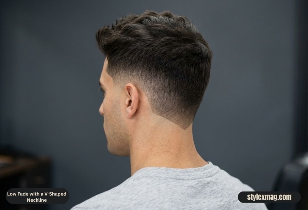 39 Best Low Fade Haircuts for Men in 2026 9 Low Fade with a V-Shaped Neckline