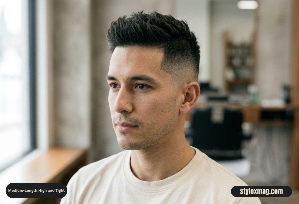 55 Best High and Tight Haircuts for Men in 2026 8 Medium-Length High and Tight