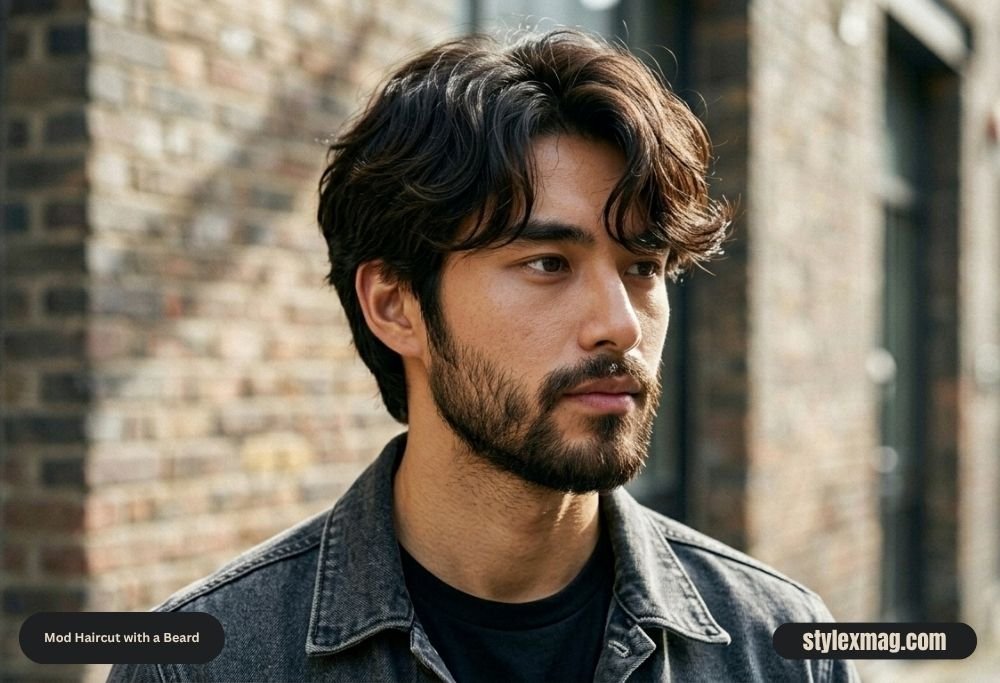 45 Best Mod Haircuts for Men in 2026: Modern Styles for Every Hair Type 34 Mod Haircut with a Beard