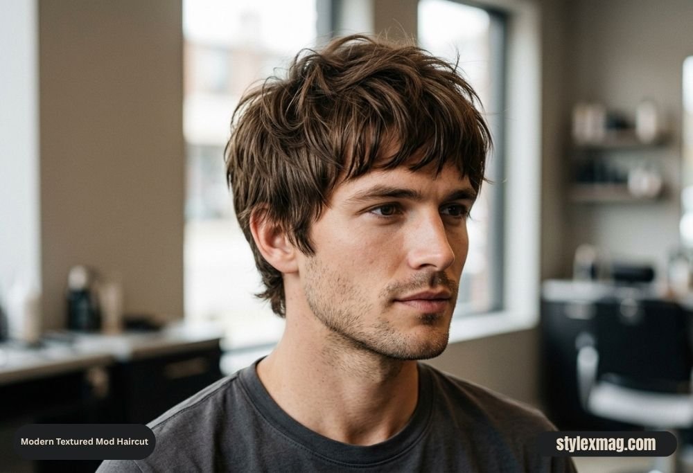 45 Best Mod Haircuts for Men in 2026: Modern Styles for Every Hair Type 4 Modern Textured Mod Haircut