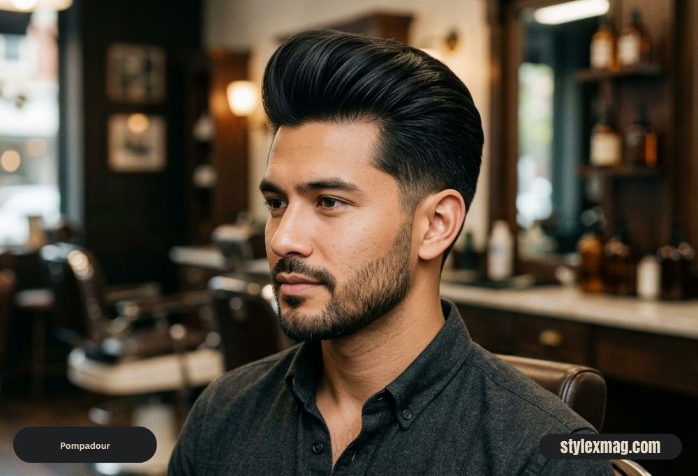 38 Best Hairstyles for Men with Straight Hair in 2026 3 Pompadour