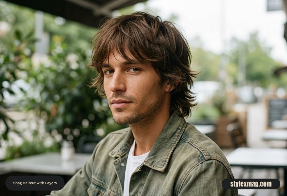38 Best Hairstyles for Men with Straight Hair in 2026 15 Shag Haircut with Layers