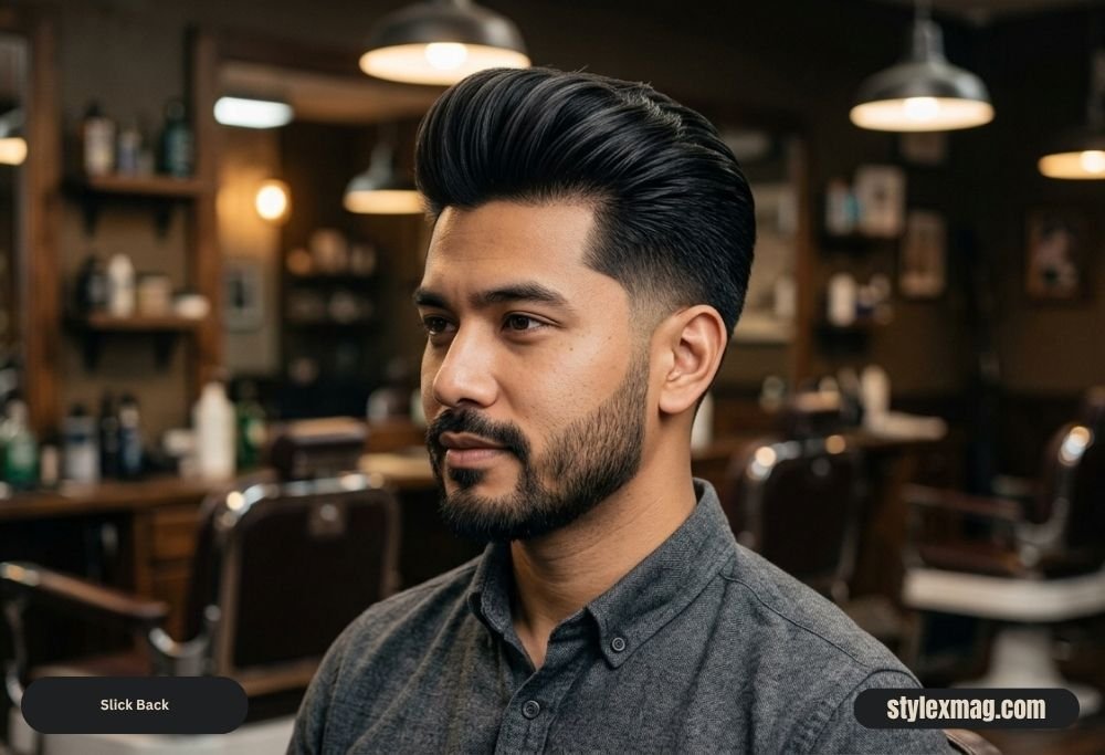 38 Best Hairstyles for Men with Straight Hair in 2026 4 Slick Back