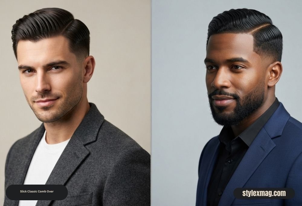 Classic Comb Over Haircut: 35 Timeless Styles for Men in 2026 8 Slick Classic Comb Over