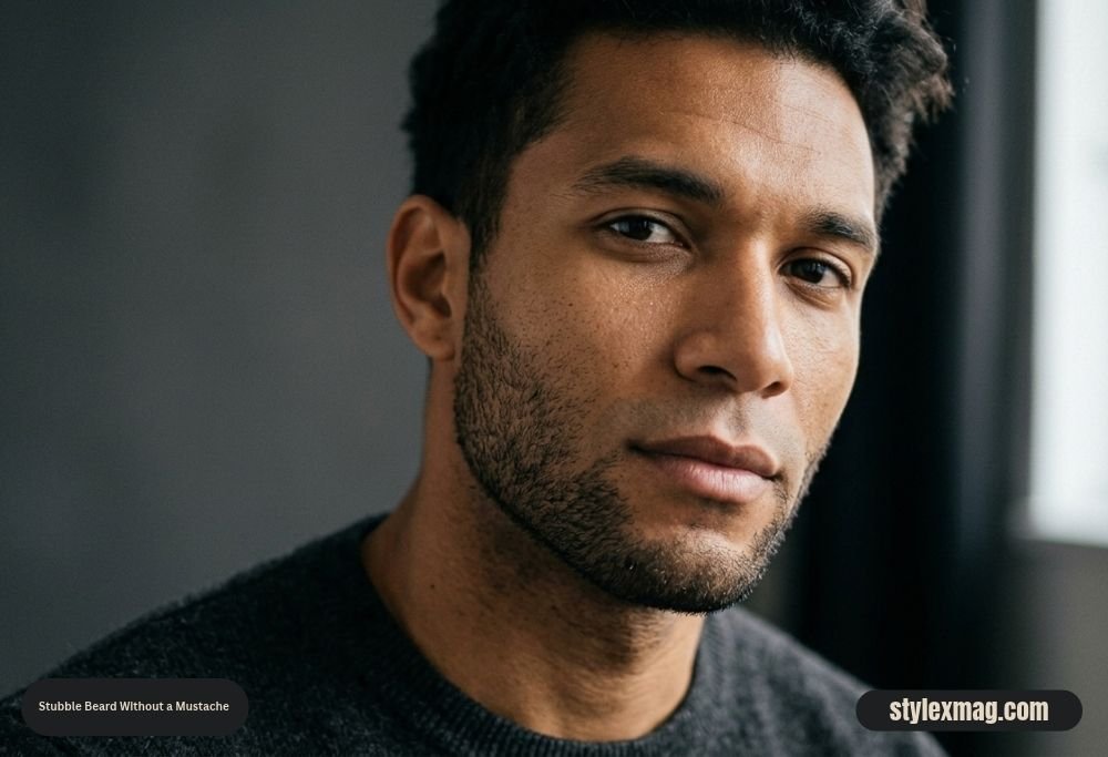 Stubble Beard Without a Mustache