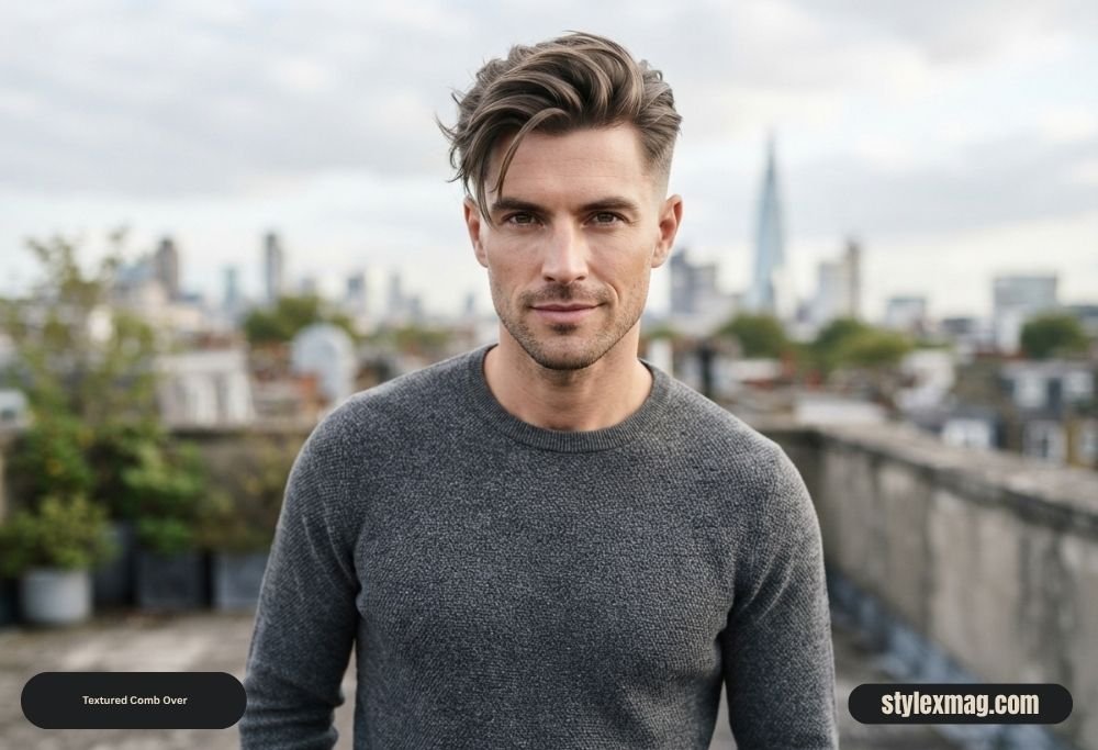 Comb Over Haircut: 45 Best Styles, Tips & Styling Guide 18 Textured Comb Over