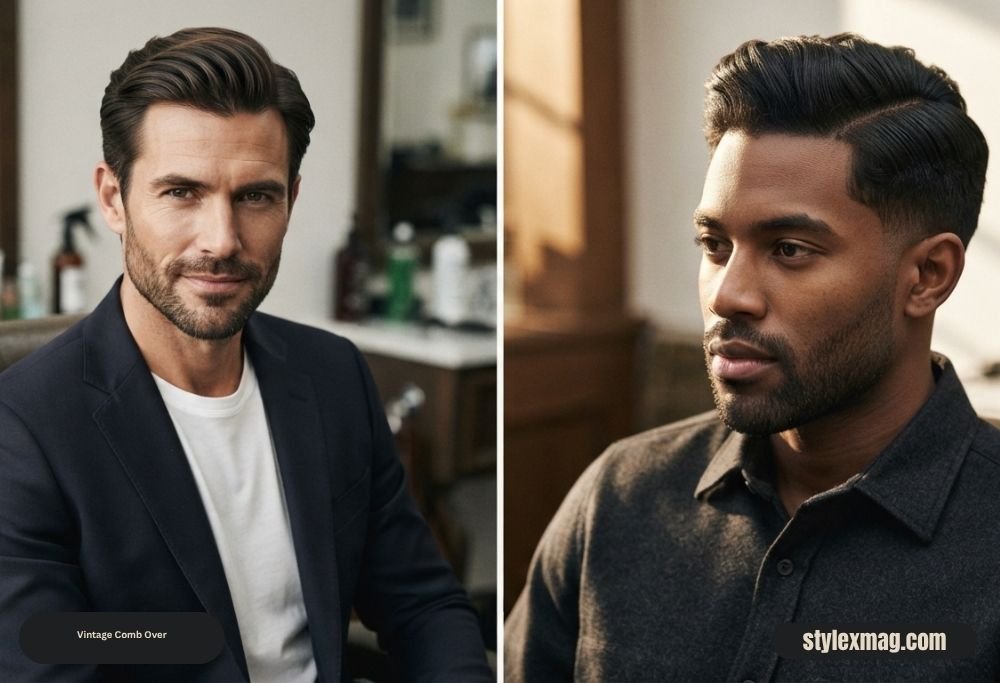 Classic Comb Over Haircut: 35 Timeless Styles for Men in 2026 11 Vintage Comb Over