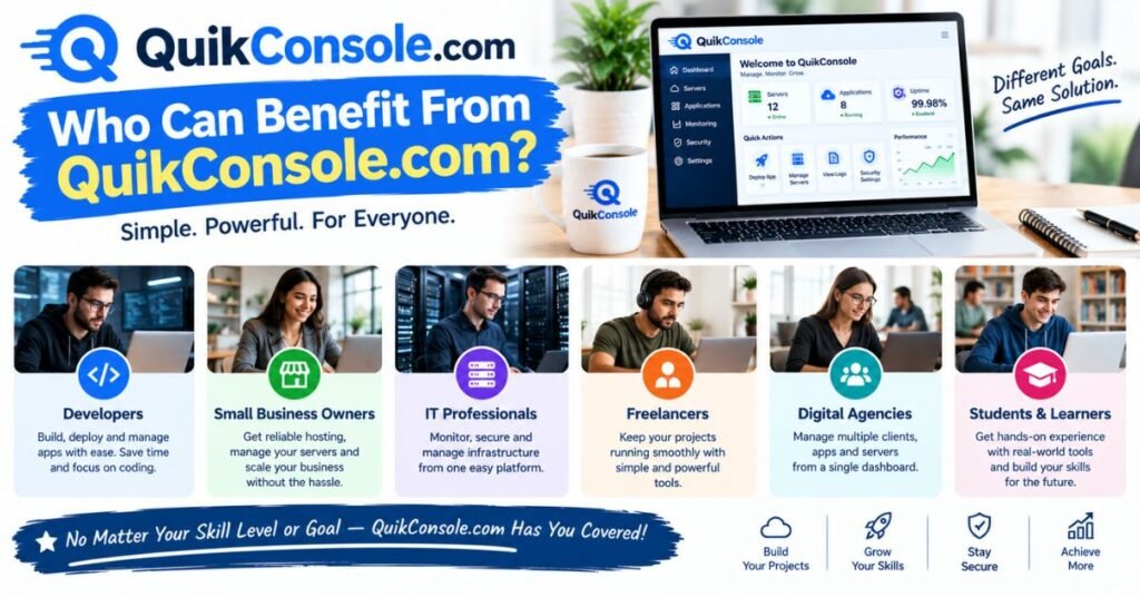 QuikConsole.com: Features, Benefits, and How the Platform Works 3 Who Can Benefit From QuikConsole.com?